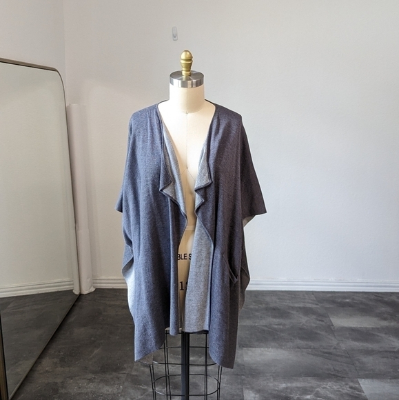 Lululemon Waterfall Open Knit Cardigan Sweater Dark Light Gray OS yoga leisure - Picture 1 of 9